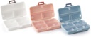 Bærbare pilleetui Rejsepilleorganizer Daglig pilleorganizer 7 Kompartmenter Pill Box til Purse Pocket til at holde vitaminer, torsk leverolie, kosttilskud og medicing- (hvid + blå + Pink)