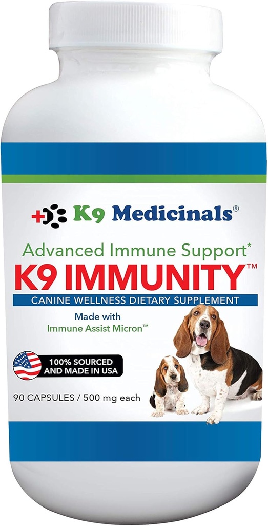 K9Medicinals K9 Immunitetskapsler - 90 Greve, Hvid (IMS- CAP- 90)
