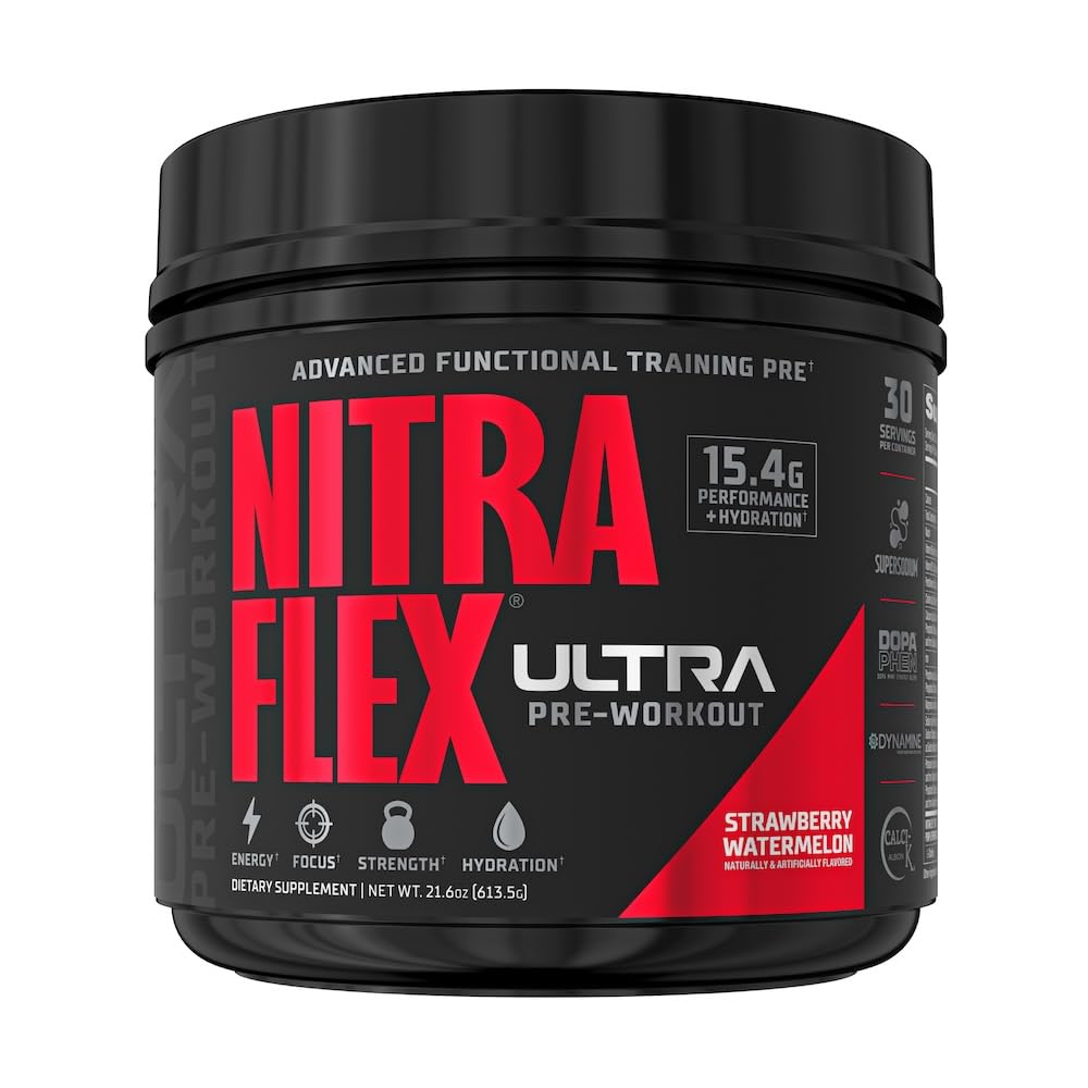 GAT SPORT Nitraflex Ultra Pre- workout supplement (30 Servere, Jordbær Watermelon)