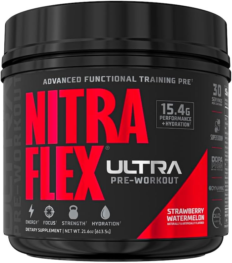 GAT SPORT Nitraflex Ultra Pre- workout supplement (30 Servere, Jordbær Watermelon)