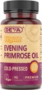 DEVA Vegansk Aften Primrose Oil, Cold- Presset, Uraffineret, 90 Kapsler, 1- Pack