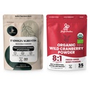 Jungle Powders Ultimate Men 's Wellness Duo: 5oz Fadogia Agrestis Extract & 5oz Organic Wild Cranberry Powder - Nigerian Fadogia supplement til Drive & Passion, USDA Certified Cranberry Superfood