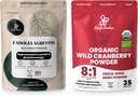 Jungle Powders Ultimate Men 's Wellness Duo: 5oz Fadogia Agrestis Extract & 5oz Organic Wild Cranberry Powder - Nigerian Fadogia supplement til Drive & Passion, USDA Certified Cranberry Superfood