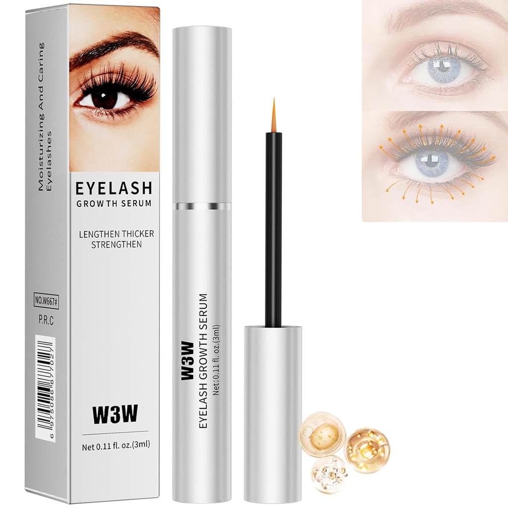 Lash Serum, Eyelash Growth Serum, Lash Serum for Eyelash Enhance, Eyelash Lash Serum for Eyelash Growth, Boost Lash Growth Serum, Advanced Formel for Længere, Fuller og Thicker Lashs Brows