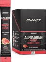 ONNIT Alpha Brain Instant - Ruby Grapefrugt Flavor - Nootrop Brain Booster Memory Supplement - Brain Support for Focus, Energy & Clarity - Alpha GPC Cholin, Cats Claw, L- Theanine, Bacopa - 30ct