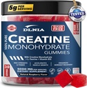 120 Creatinine monohydrat gummier for mænd og kvinder, Vegan- Friendly, sukkerfri, & Tasty Chewables - Instantized Creatinine gummies for Enhanced Muscles Growth, Recovery, & Performance (Hindbær)