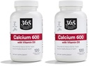 365 af Whole Foods Market Calcium med D3- vitamin tabletter, 120 Greve (pakke med 2)