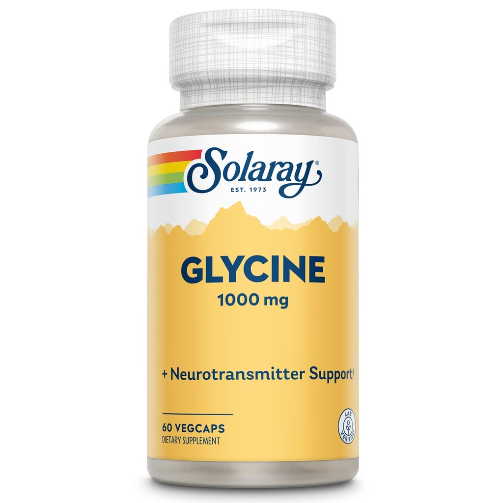SOLARAY L- Glycin, Veg Cap (Btl- Plastic)
