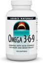 Source Naturals Omega 3-6-9, Essential Faty Acid Complex for Heart and Brain Health * - 120 Softgels