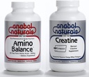 Anabol Naturals Energy Stack: Amino Balance 100 gram Pure Powder & Creapure Creatin 100 gram Pure Powder