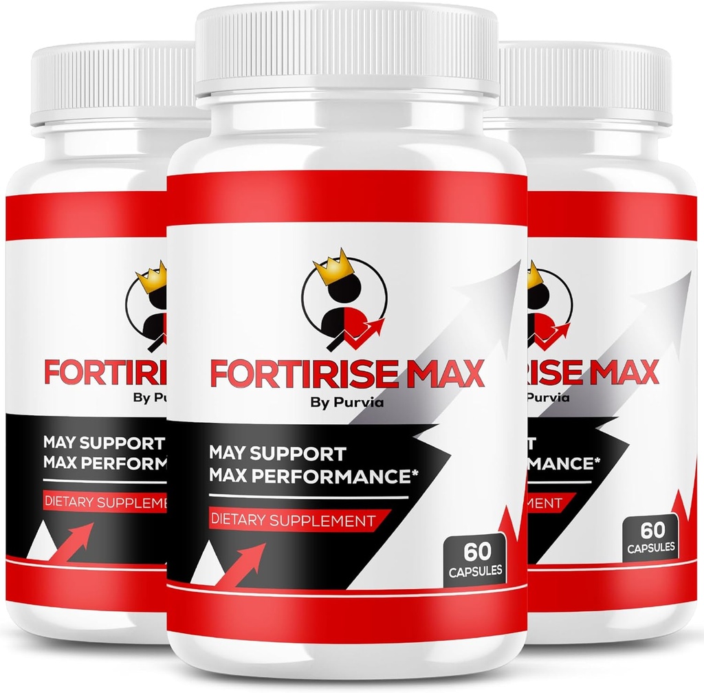 (3 Pack) Fortirise Max - Fortirise Max Pills Maksimal styrke Formel, Fortirise Maxx Samlet Wellness Support Vitamin Supplement anmeldelse, Fortirise Kapsler, Fortirise Ultra Advanced (180 Kapsler)