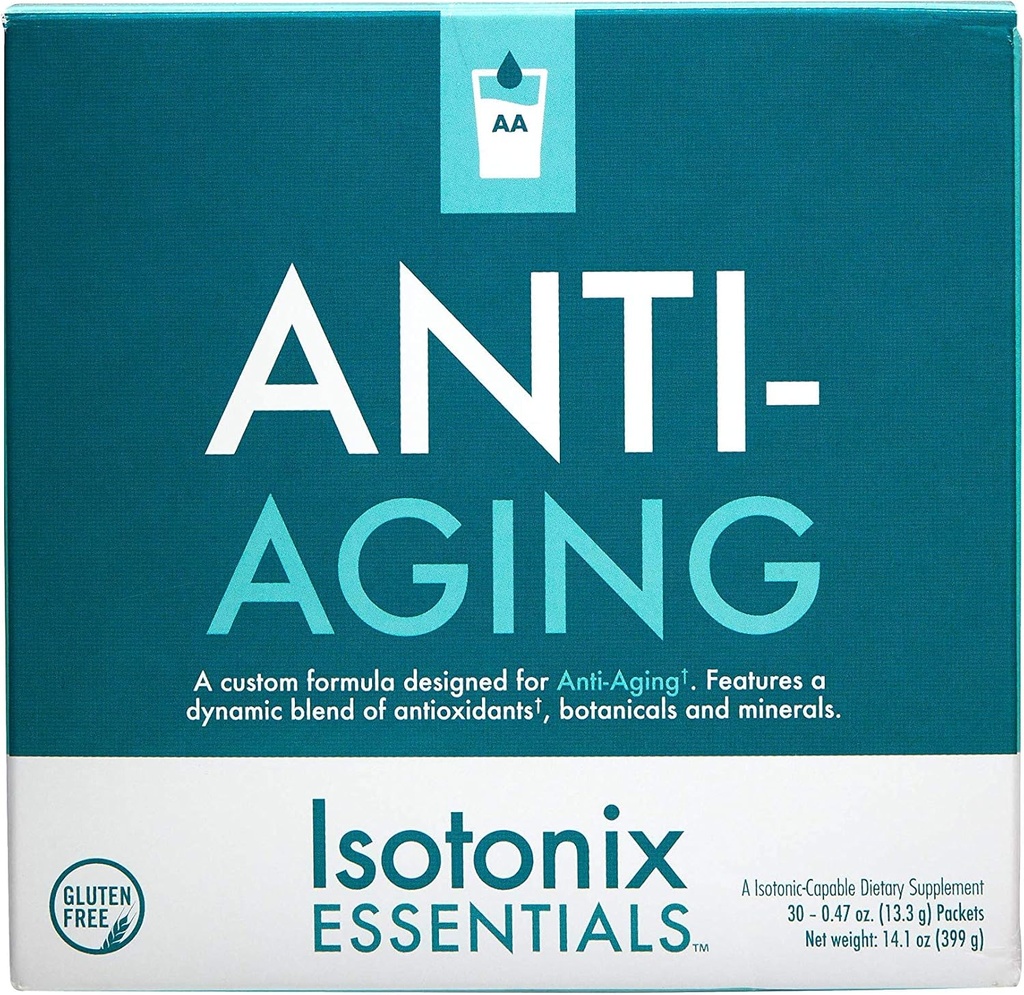 Isotonix Essential Anti- Aging, Antioxidanter, fremmer muskel sundhed og styrke, Giver daglige næringsstoffer, understøtter sund aldring, Market America (30 Pakker)