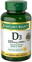 Naturens Bounty immunforsvar D3 5000 iu, Rapid Release 400 Softgels