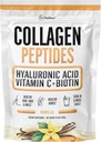 Dr. Matthew Vanilla Collagen protein pulver med hyaluronsyre, C-vitamin og biotin til hår, hud, negle, fælles. Keto, type 1 og 3.