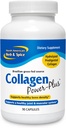 NORDAMERICAN HERB & SPICE Collagen Power- Plus - 90 kapsler - Collagen supplement - Joint & Muscle Support, Sund Hår, Hud & Nails - Bromelain, Papain, C-vitamin - non-GMO - 30 Servere