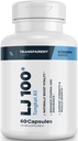 Transparent Labs LJ100 - Eurycoma Longifolia Tongkat Ali Extract 100mg kapsler til Lean Body Mass, Strength, and Performance Enhancement - 60 Greve