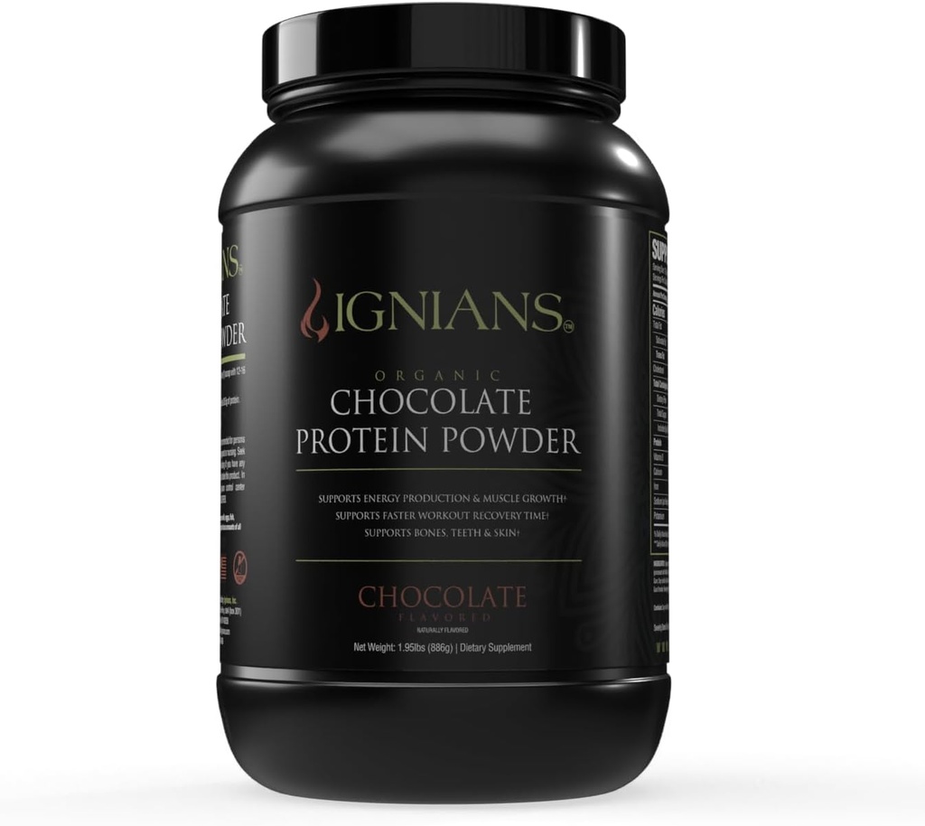 Organic Plant- Based Protein Powder 124; Pea Blend- 124; 26,5 g Protein - 124; < 5g Carbs - 124; Vegan Friendly - 124; Lactose Free - 124; for mænd & kvinder; 124; for shakes, smoothies, & Bagning - 124; Chokolade