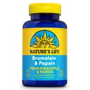 Nature 's Life Bromelain & Papain; Proteolytiske enzymer til fordøjelsesstøtte & Comfort; 124; fra Ananas & Papaya; 124; 250mg Ea; 124; 100 vegetariske kapsler