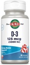 KAL vitamin D3 5000 IE 125 mcg, høj potens D-vitamin tyggemidler, Calcium Absorption, ben sundhed og immunforsvar supplement, naturlige pebermynte Flavor, 60- dag garanti, 60 Servering, 60 Tyre