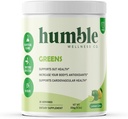 Grønne Pulver: Antioxidant Boost, Kardiovaskulær Sundhed, Gut Health, 24 Organic Fruits & Veggies, Gluten Free, Vegan, Ingen Sukker Tilføjet, Ikke GMO, Lavet i USA, 25 Servere