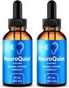 NutraRize (2 Pack NeuroQuiet Drops - Officiel Hørestøtte Formel med naturlige, rene ingredienser til at hjælpe med at vedligeholde Øre Wellness, Premium Gotas anmeldelse (60 Servere)