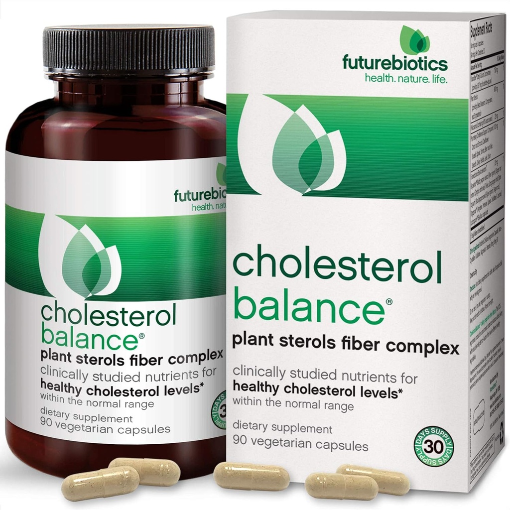 Futurebiotika Cholesterol Balance Veg- Kapsler, 90- Tæl