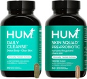 Hum Fuld Skin Detox og Rengøring -Proboitics for Problem Hud og Acne Breakouts witrh Organic Algae, afgiftende Urter, Skin Squad og Daglig Rengøring