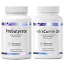 Tesseract Medical Research Optimal Gut & Tissue Bundle, Butyric Acid Complex Gastrointestinal og Curcumin Metabolite fælles relief supplement