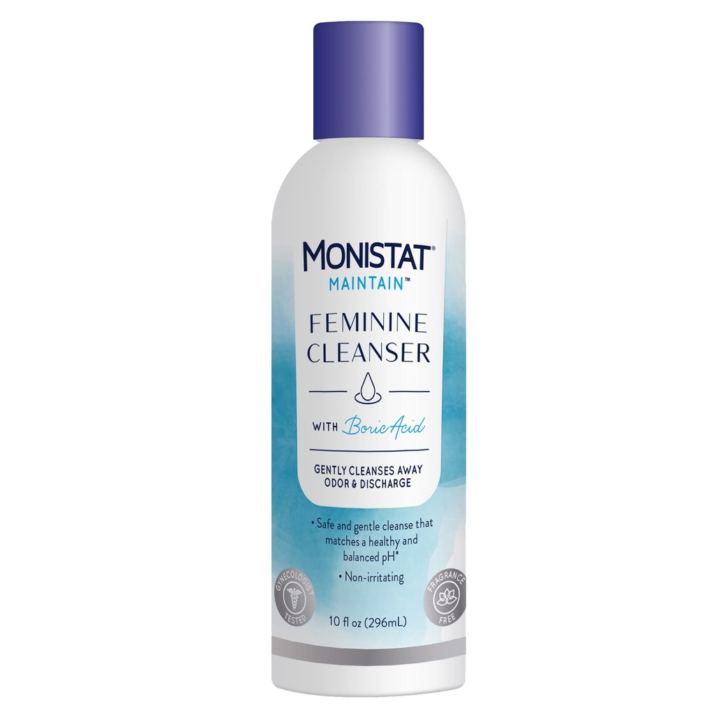 Opfrisket probiotikum til kvinder 30 kapsler & Monistat Boric Acid Feminine Cleaner 10 Fl Oz