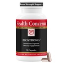 Sundhedsmæssige bekymringer BioStrong - Knoglestyrke og densitet Support - Strontium & BioPerine Black Pepper Extract for Joint Mobility - Kinesisk Herbal Blend for mænd og kvinder - 90 Kapsler