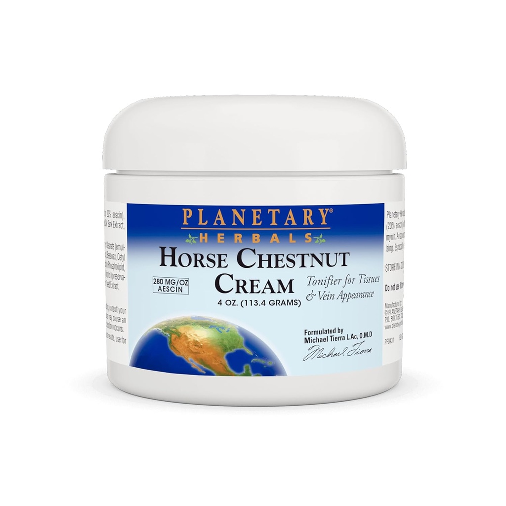 Planetariske Herbals Horse Chestnut Cream Tonifier - 4oz