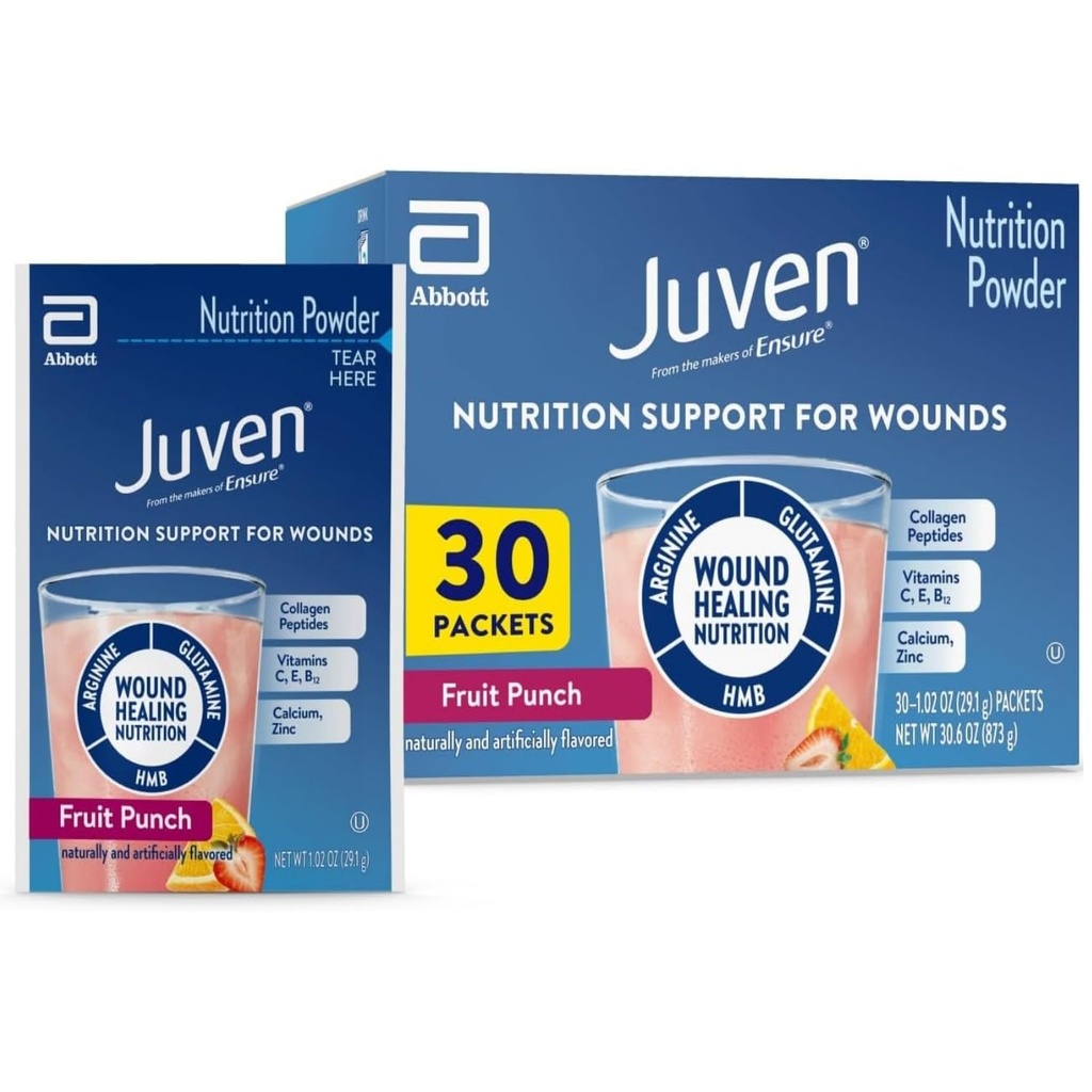 Medline Juven Powder Nutritional Supplement (Fruit Punch, Packaging: 30EachCarton)