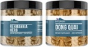 Earthborn Elements Rehmannia Herb and Dong Quai Bundle, 200 Kapsler Hver, Pure & Ufortyndet, Ingen tilsætningsstoffer
