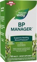 Naturens måde BP Manager, understøtter sundt blodtryk (1) & hjerte sundhed *, med Stevia, Hawthorn, & Olive Leaf Ekstrakter, 90 tabletter (Packaging May Vary)