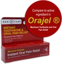 GeriCare Benzocaine 20% Maksimal styrke Tandpine & Oral Instant Pain Relief Gel 0,5 oz. Fast- Active Numbing Pain Treatment for Toothaches, Gum Irritation, Følsomhed & Mouth Sores, (pakke med 1)