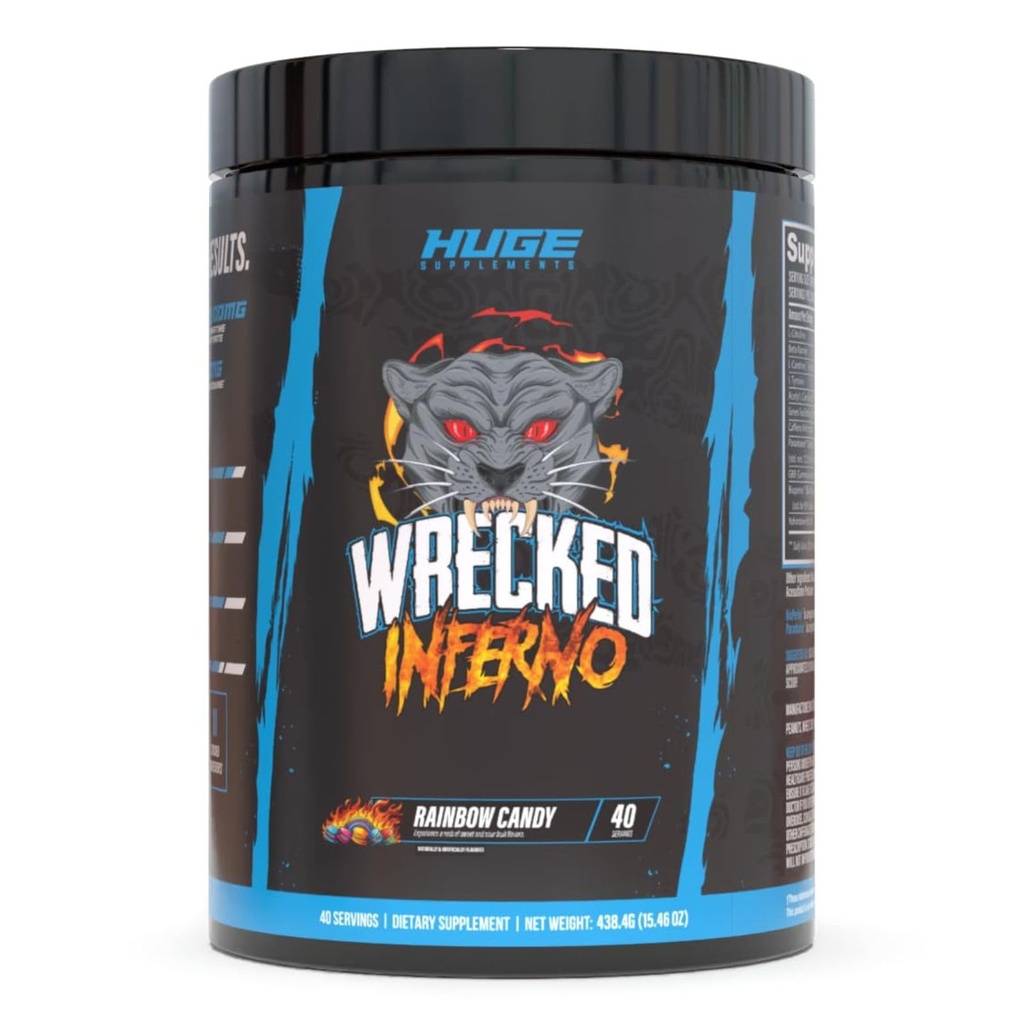 Vredt Inferno - Termogenisk Pre Workout For mænd og kvinder, øge energi, Boost Thermogenese & Metabolisme, forbedre øvelse ydeevne - Indeholder L-Citrullin, L-Carnitin, Beta- Alanine og mere