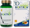Bioxtron Natural AFA Stem Cell Supplement - Joint Support & Muscle Pain - Immune System Support - Support Energy Levels - Natural Blue Green Algae Spirulina - 60 Caps + Tea Bags