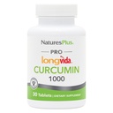 NaturePlus PRO Longvida Curcumin 1000 mg - 30 tabletter - fremmer sund gratis radikal beskyttelse - non-GMO, Vegan & Gluten Free - 30 Serveringer