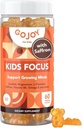 Kids Focus Gummies - 7-in-1 Focus & Opmærksomhed Supplement for Kids & Teens w / Saffron Extract, Magnesium Glycinate, L- Theanine, Inositol & Mere - Vegan, Gluten & Sugar- Free, Non- GMO