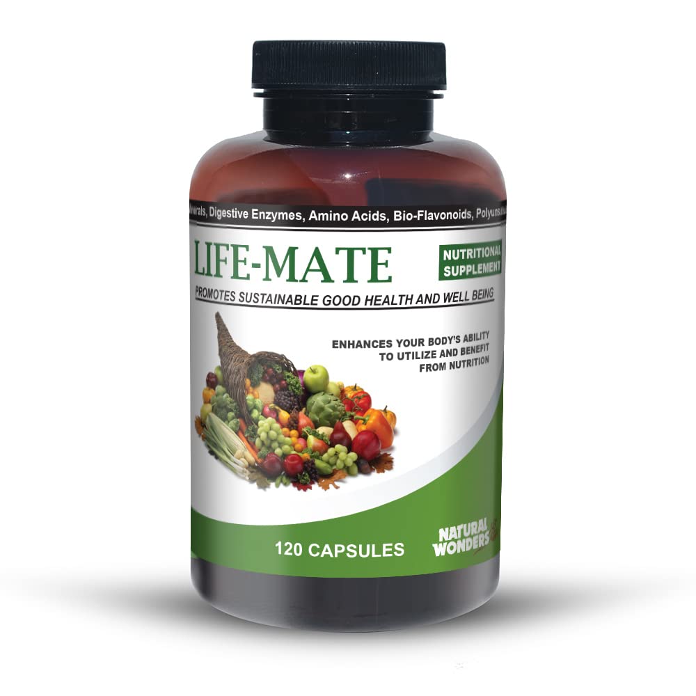 Natural Wonders Life Mate - Multivitamin Supplement- 124; Prenatal Multi- Vitaminer til kvinder med ernæring og immunforsvar