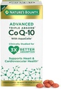 Nature's Bounty Advanced Triple Absorb Co Q-10, Heart Health, Rapid Release Softgels, 90 Ct