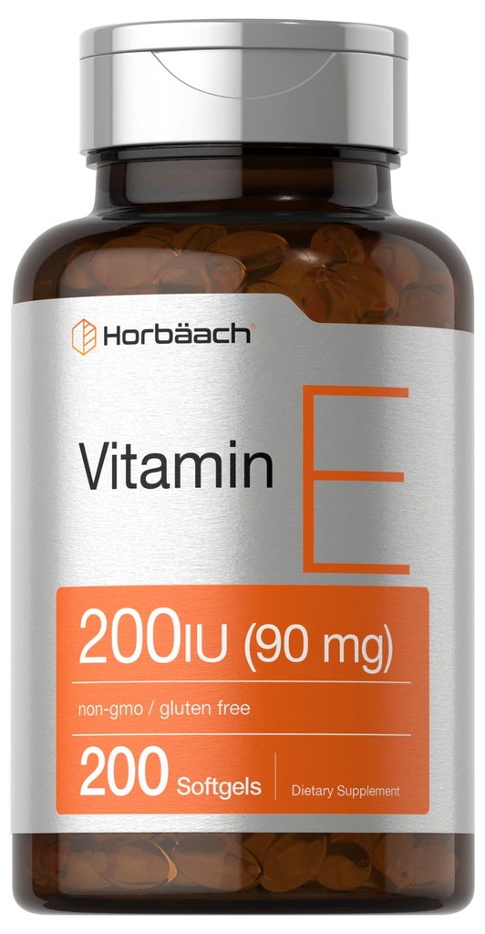 Horbäach Vitamin E Softgel Kapsler 200 IE