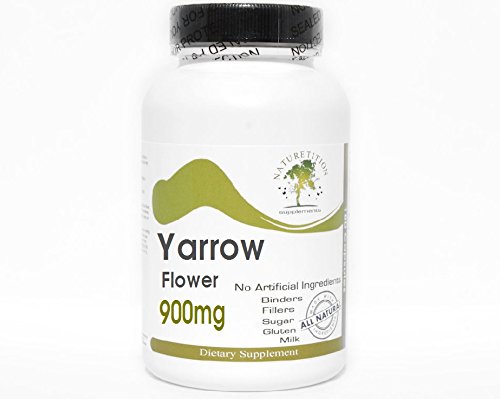 Yarrow Flower 900mg ~ 200 Kapsler - Ingen tilsætningsstoffer