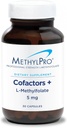 MethylPro L- Methylfolat 5 mg + Cofactors - L Methylfolattilskud til kvinder og mænd, Methyleret vitamin B9 (5- MTHF) med B6 og B12 for hjernesundhed, fokus og ro - 30 kapsler (pakning med 1 stk.)