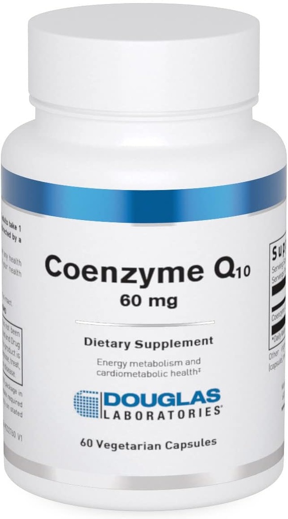 Douglas Laboratories Coenzyme Q-10 60mg | Antioxidant and Energy Support | 60 Capsules