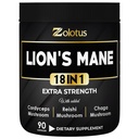 Zolotus Lions Mane Mushroom Complex kapsler med Cordeyceps, Elderberry, Ginkgo Biloba, Bacopa - 90 kapsler