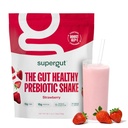 Supergut Prebiotic Shakes - 124; Meal Erstatning - 124; Boost GLP-1 - 124; High Protein - og Fiber - 124; Ingen tilsat sukker - 124; Keto Food, Meal, Snack (Jordbær, 14 portioner)