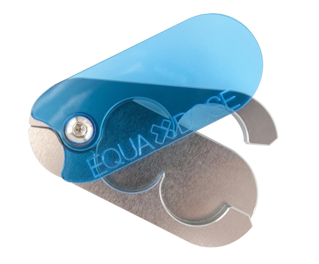 EQUADOSE Pill Splitter med Precision Aluminum Blades, Sikker og ren udskæringer små og store tabletter, vitaminer, og piller, Easy Tablet Divider til Nøjagtig medicinering dosering