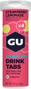 GU Energy Hydration Electrolyte Drink Tablets, Forbedret Endurance Sport Drikke til løb, Cykling, Triathlon, 4-greve (48 Servere), Jordbær Lemonade
