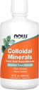 Now Foods Supplements, Colloidal Minerals Liquid, Plant Derived, Essential Trace Minerals, 32-Ounce